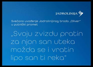 ODGOĐENO - Brod "Oliver" isplovljava iz Splita i dolazi u Velu Luku