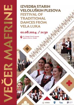 Večer Mafrine - izvedba starih veloluških plesova svih skupina sekcije Mafrina