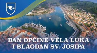 Javni poziv udrugama i ustanovama s područja Općine Vela Luka na dostavu prijedloga aktivnosti povodom obilježavanja Dana Općine Vela Luka i blagdana Svetog Josipa