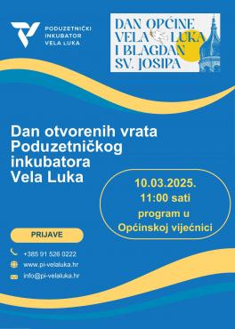 Dan otvorenih vrata Poduzetničkog inkubatora Vela Luka