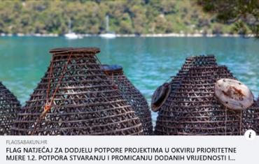 Raspisan natječaj za dodjelu potpore projektima u okviru prioritetne mjere 1.2. potpora stvaranju i promicanju dodanih vrijednosti i plasmanu proizvoda ribarstva i marikulture
