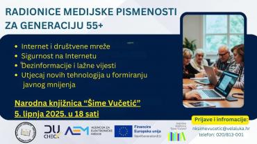 Radionica medijske pismenosti za osobe 55+