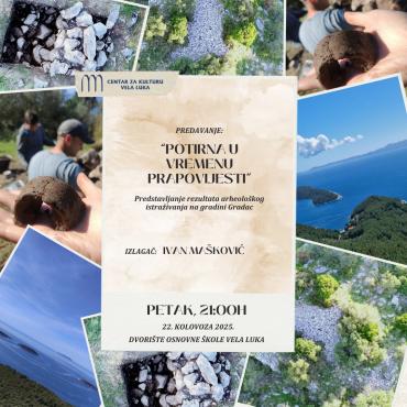 Predavanje: „Potirna u vremenu prapovijesti“