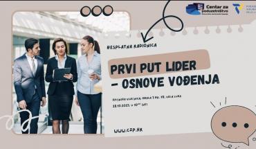 Poduzetnički inkubator Vela Luka Vas poziva na besplatnu radionicu Prvi put lider – osnove vođenja!