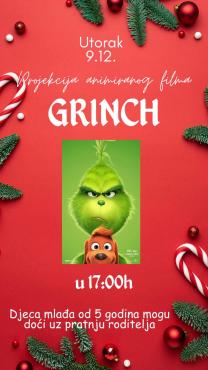 Projekcija animiranog sinkroniziranog filma „Grinch“
