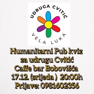 Humanitarni Pub kviz za udrugu Cvitić