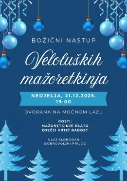 Božićni nastup Veloluških mažoretkinja!