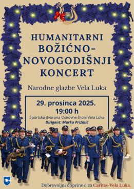 Humanitarno-novogodišnji koncert Narodne glazbe Vela Luka