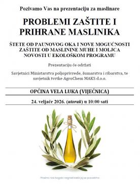 Prezentacija "Problemi zaštite i prihrane maslinika"
