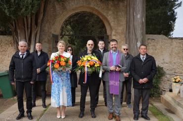 Polaganje vijenaca na blagdan Svetog Josipa i Dan Općine Vela Luka
