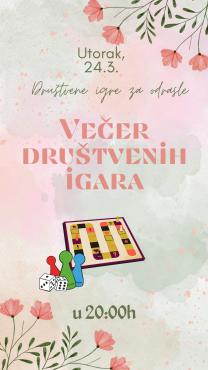 Večer društvenih igara u Narodnoj knjižnici "Šime Vučetić"
