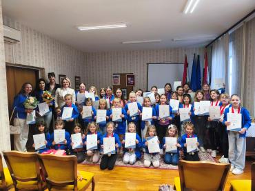 Svečani prijem udruge Mažoretkinja Vela Luka