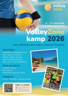 Volley Zone kamp 2026: odbojkaški tjedan u Veloj Luci pun vrhunskog treninga, mora i nezaboravnog iskustva