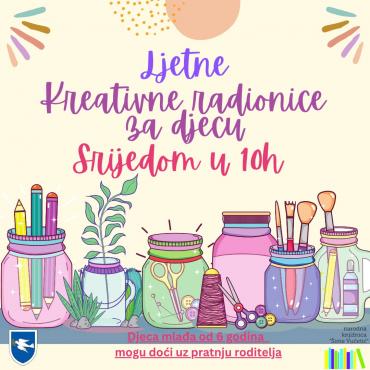 Ljetne kreativne radionice za djecu