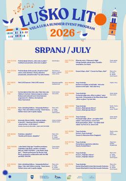 Program događanja u Veloj Luci za srpanj 2026.