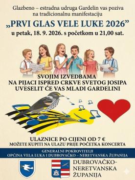Prvi glas Vele Luke 2026