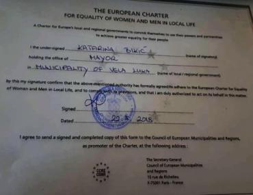 Potpisana Europska povelja o ravnopravnosti spolova