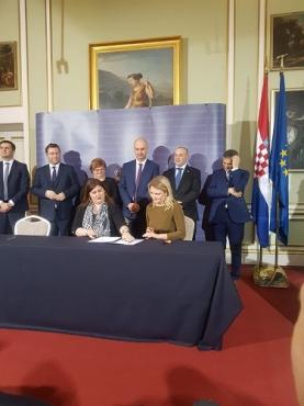 Načelnica u Dubrovniku na potpisivanju Sporazuma s ministrom Kuščevićem i Ugovora s ministricom Žalac