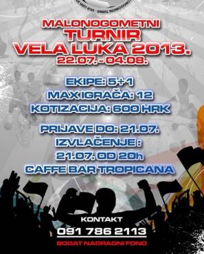Malonogometni turnir Vela Luka 2013.