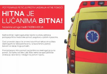 PACIJENTIMA JE HITNA U VELOJ LUCI BITNA!
