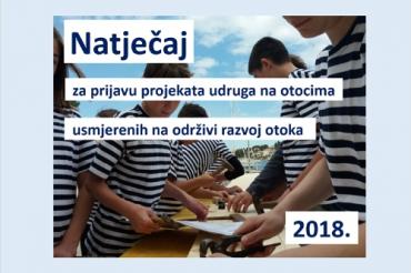 Natječaj za prijavu projekata udruga na otocima