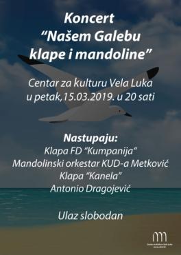 Koncert - Našem Galebu klape i mandoline
