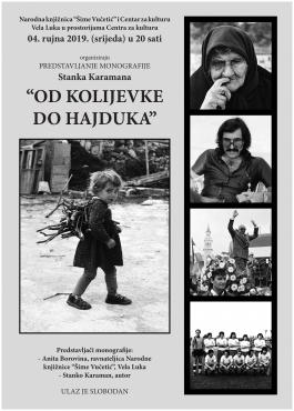 Predstavljena monografija OD KOLIJEVKE DO HAJDUKA