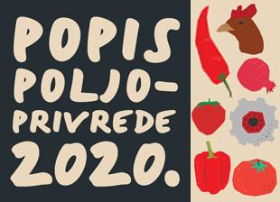 Popis poljoprivrede 2020. - produžen rok prijave za popisivače
