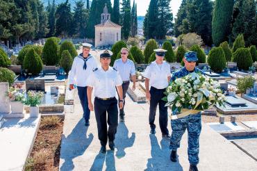 Posada Hrvatske ratne mornarice posjetila Oliverovu posljednju luku
