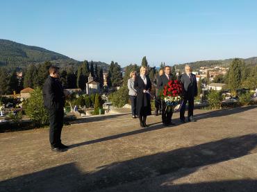Položen vijenac povodom blagdana Dana sjećanja na žrtve Domovinskog rata i Dana sjećanja na žrtvu Vukovara i Škabrnje