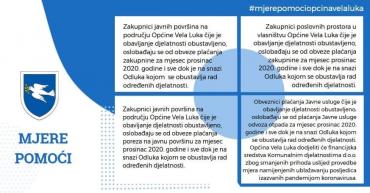 Općinsko vijeće usvojilo set mjera pomoći za ublažavanje negativnih posljedica epidemije COVID-19