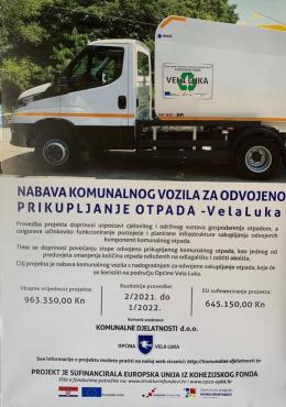 Isporučeno komunalno vozilo za odvojeno prikupljanje otpada