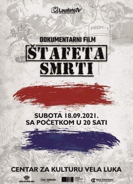 Najava projekcije dokumentarnog filma „Štafeta smrti“