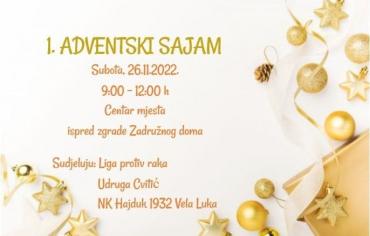 1. Adventski sajam - 26.11.2022.