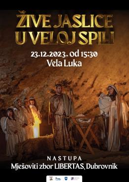 Uprizorenje živih jaslica u Veloj spili