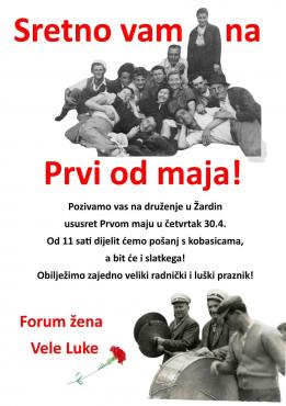 Podjela graha u Žardinu uoči Praznika rada